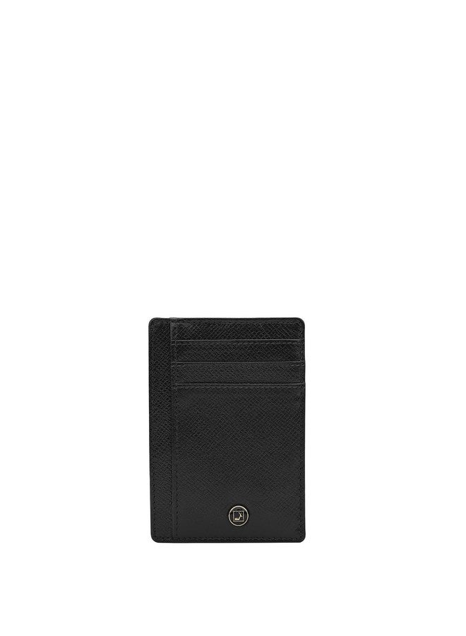 Da Milano Leather Card Holder for Men & for Women - Black - Image 1